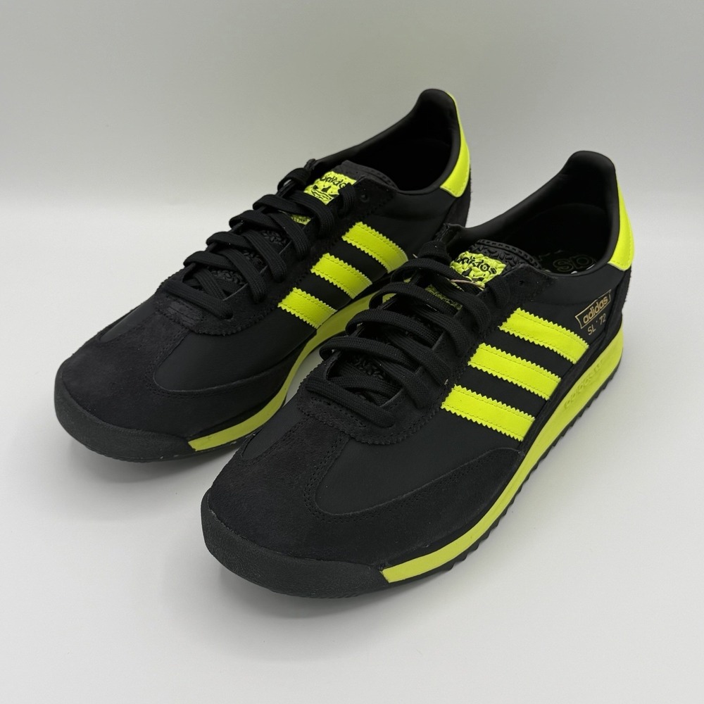 adidas Men 9 Originals SL 72 RS IG4647 Core Black/Solar Yellow Unisex Sneakers
